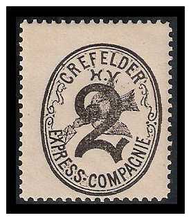 15.11.1886 Germany Private Mail Krefeld Mi B 6/8 collection 01