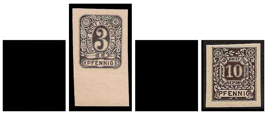 12.1886 Germany Private Mail Leipzig Mi C 6/9 collection 02