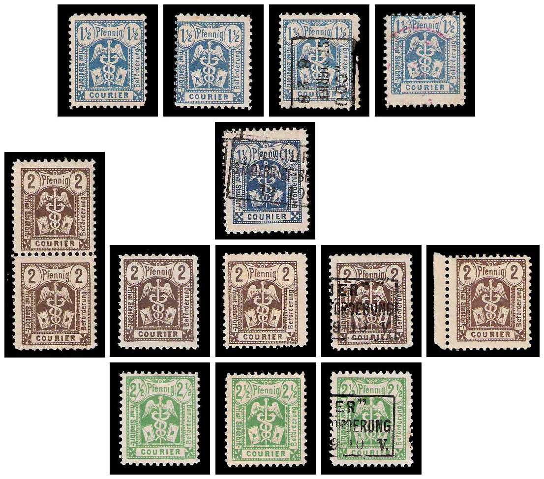 12.1886 Germany Private Mail Magdeburg Mi A 1/3 collection 01