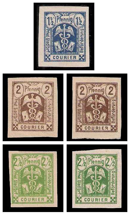 12.1886 Germany Private Mail Magdeburg Mi A 1/3 collection 02