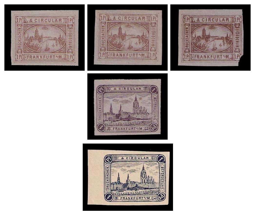 1.1887/1891 Germany Private Mail Frankfurt a.M. Mi B 4/6 collection 02