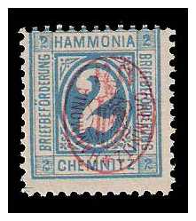3.1887 Germany Private Mail Chemnitz Mi A 10/12 collection 03