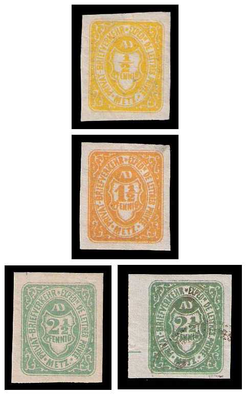 2.1896 Germany Private Mail Metz Mi B 1/2 collection 01 collection 01