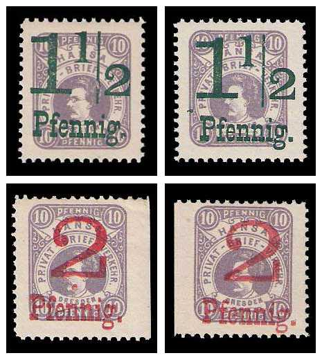 10.1887 Germany Private Mail Dresden Mi C 34/35 collection 01