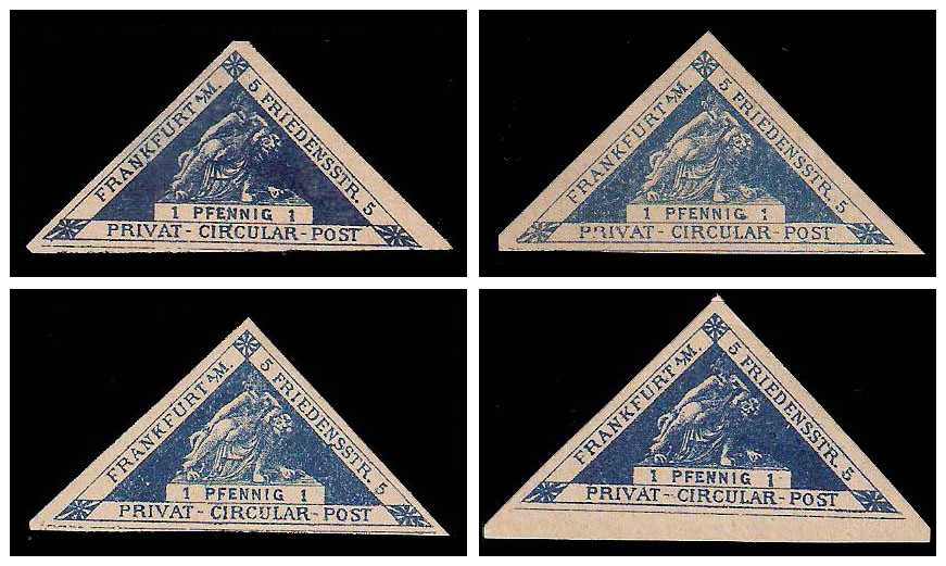 11.1887 Germany Private Mail Frankfurt a.M. Mi B 29/38 collection 02