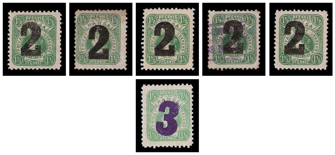 12.1887 Germany Private Mail Dresden Mi C 46/47 collection 01