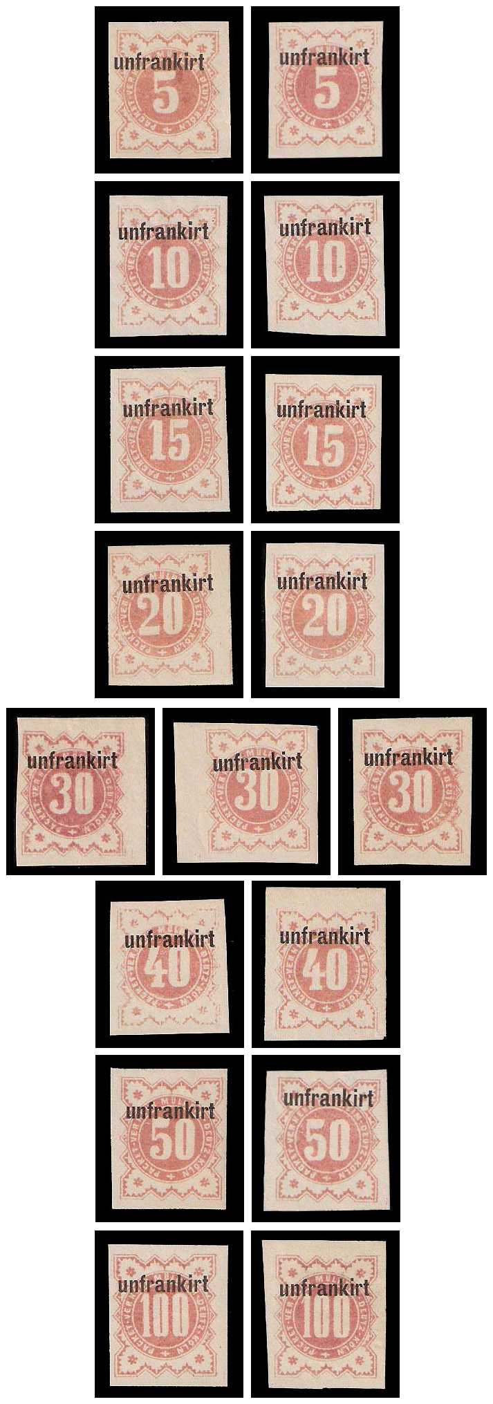 1888 Germany Private Mail Mülheim-Deutz-Köln Mi 9/16 collection 02