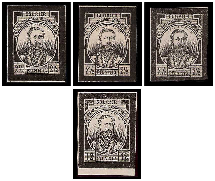 6.1888 Germany Private Mail Magdeburg Mi A 16/18 collection 02