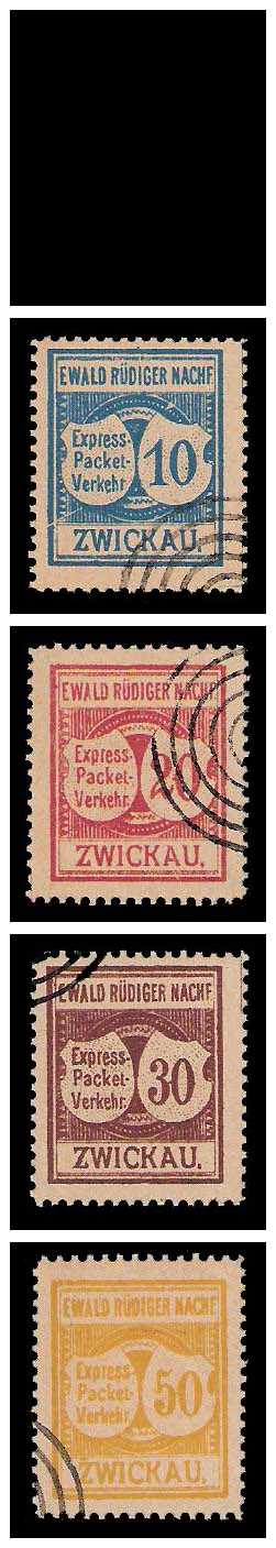 3.1889 Germany Private Mail Zwickau Mi 1/5 collection 01