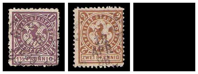 1890/1899 Germany Private Mail Stuttgart Mi 11/14