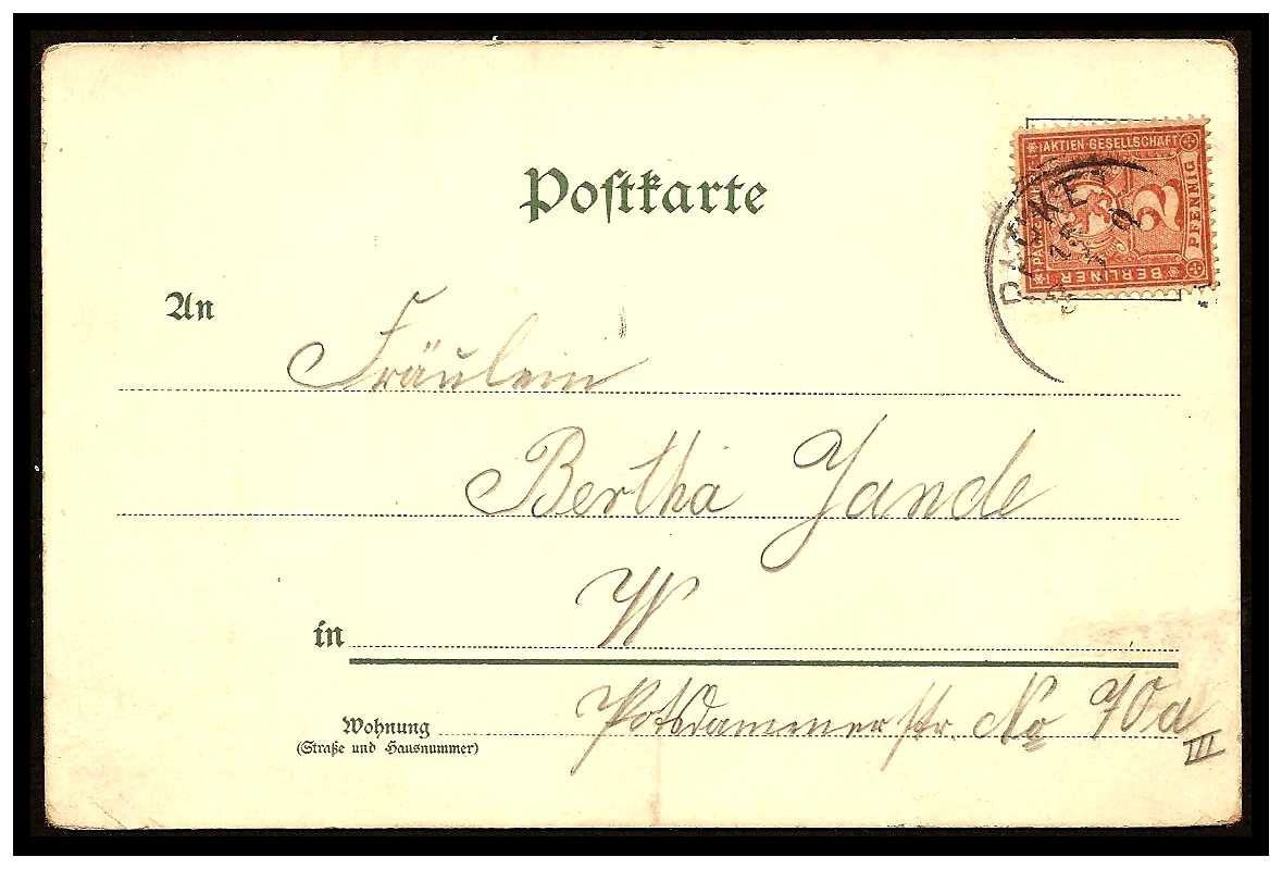 1894/1895 Germany Private Mail Berlin Mi B 53/59 collection 03 obv