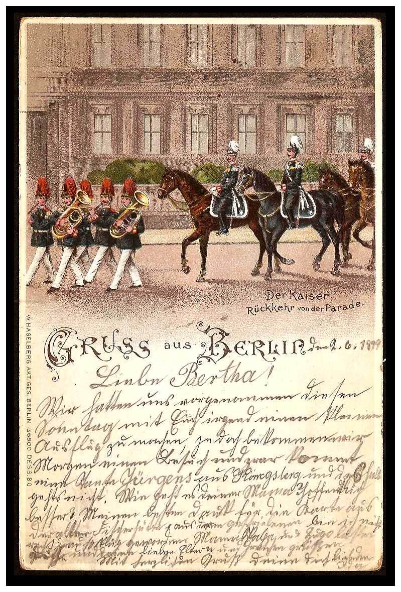 1894/1895 Germany Private Mail Berlin Mi B 53/59 collection 03 rev