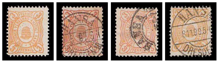 1894/1900 Germany Private Mail Dresden Mi C 108/109 collection 01