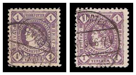 1894 Germany Private Mail Frankfurt a.M. Mi A 12 collection 01