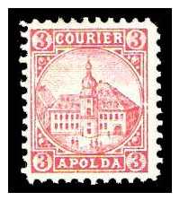 1.1894 Germany Private Mail Apolda Mi B 7