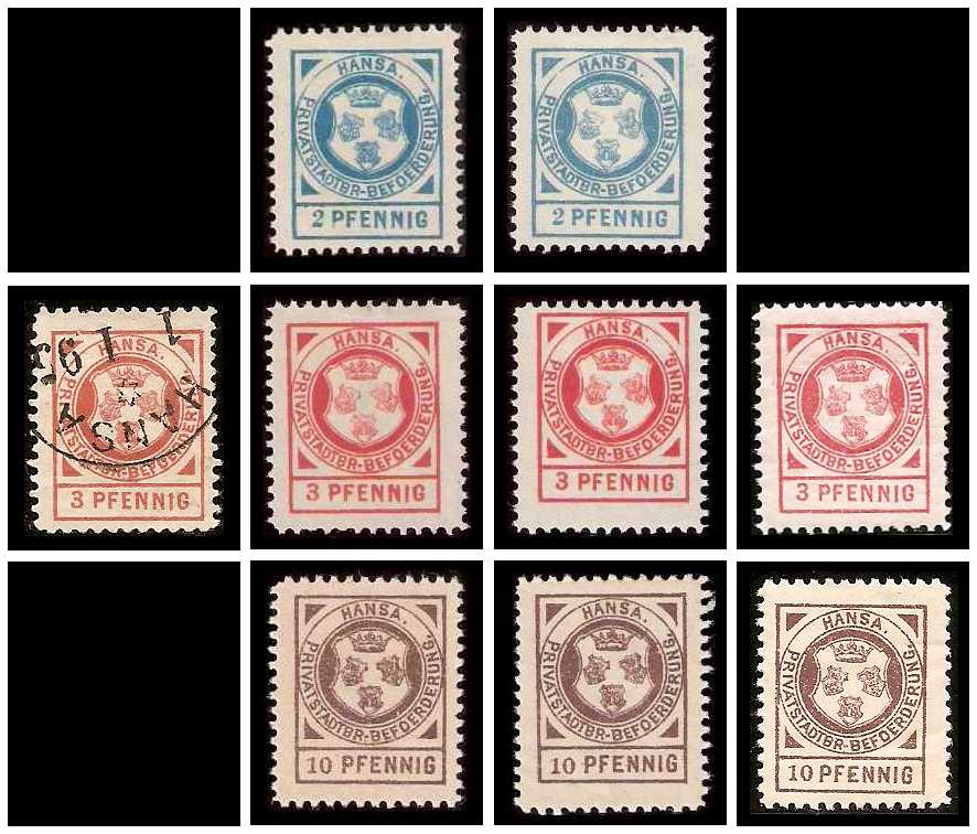 9.1894 Germany Private Mail Königsberg Mi 1/3 collection 01