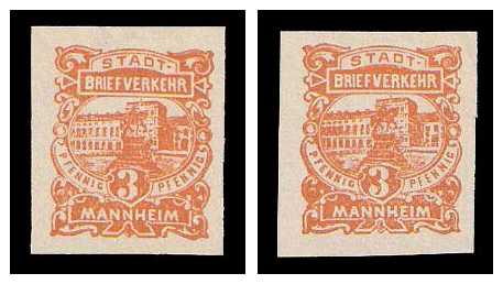 1895/1896 Germany Private Mail Mannheim Mi C 6/9 collection 02