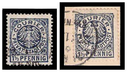 1.12.1895 Germany Private Mail Nürnberg Mi A 1 collection 01