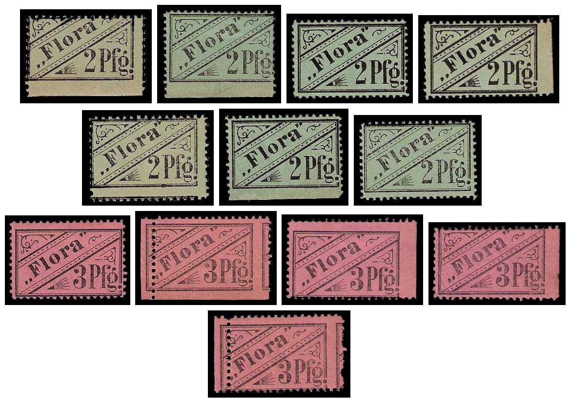 8.1896 Germany Private Mail Beuthen, Gleiwitz Mi B 1/2 collection 01