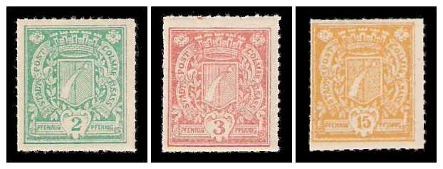 1897 Germany Private Mail Colmar Mi 2/4