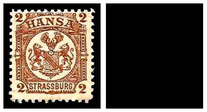 1897 Germany Private Mail Staßburg Mi B 13/14