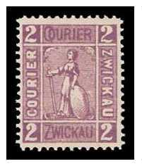 1897 Germany Private Mail Zwickau Mi B 11/12