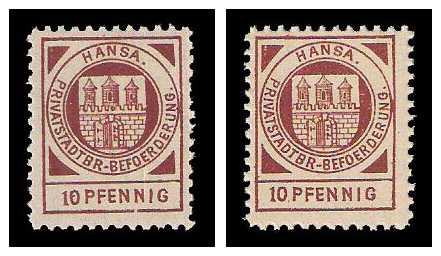 1.1897 Germany Private Mail Lübeck Mi B 1/3 collection 01