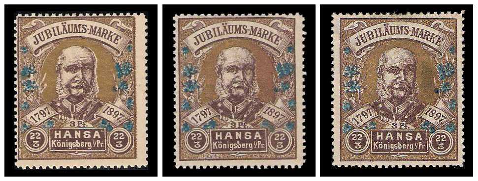 3.1897 Germany Private Mail Königsberg Mi 4/5 collection 01