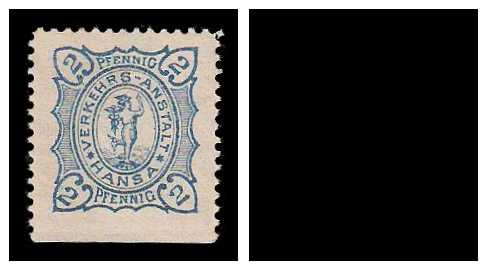 4.1897 Germany Private Mail Mönchengladbach Mi B 1/2