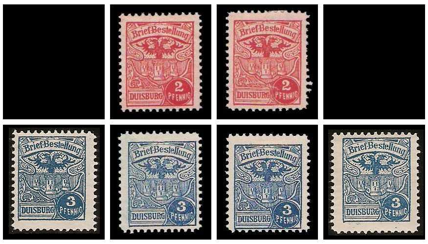 5.1897 Germany Private Mail Duisburg Mi 1/4 collection 01