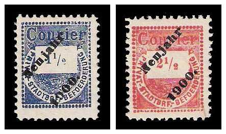 12.1899 Germany Private Mail Magdeburg Mi A 30/31