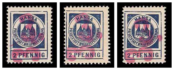 1900 Germany Private Mail Lübeck Mi B 8 collection 01