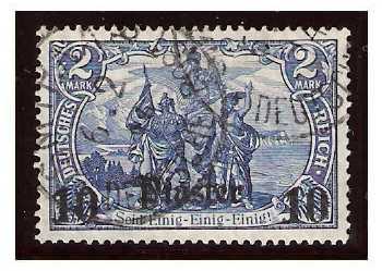 6.2.1914 German Post Offices in the Ottoman Empire Smyrna