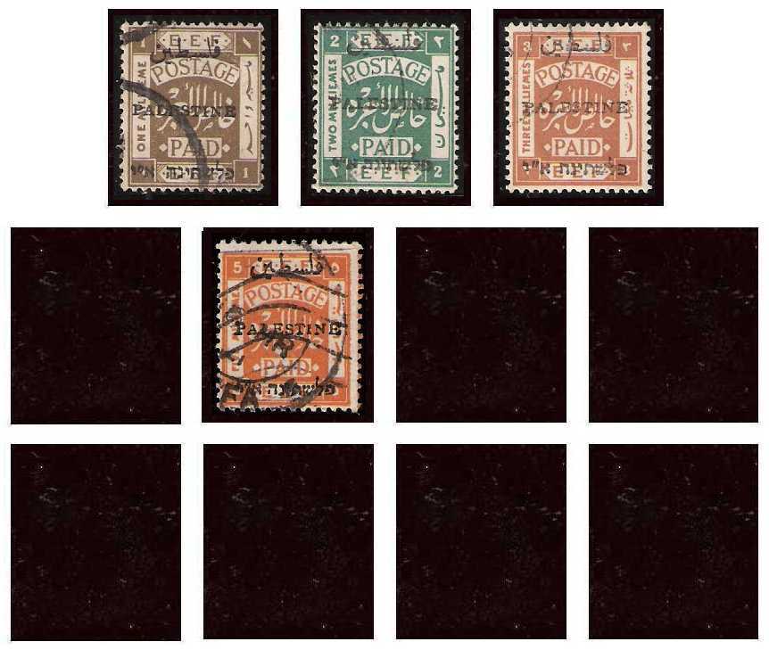 29.5./4.8.1921 Palestine, Mi 15/22 III, Civil Administration