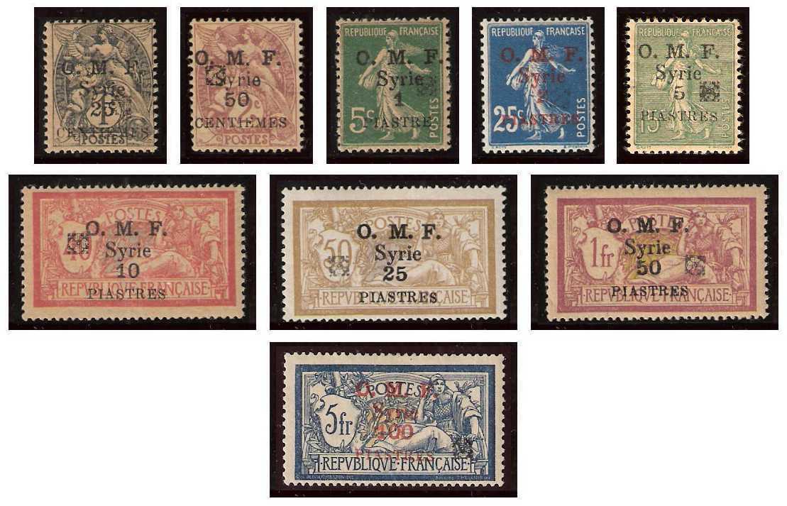 12.1920 Syria,Occupation Française, Aleppo Issue, black overprint