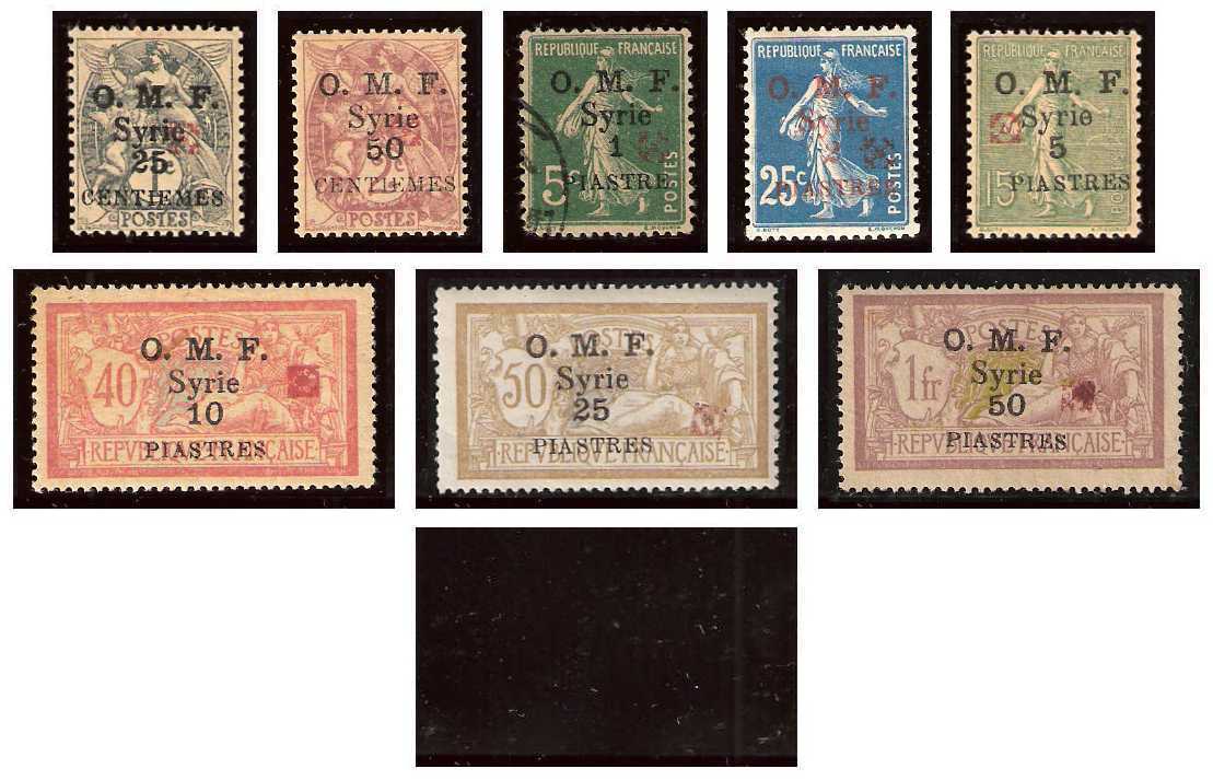 12.1920 Syria,Occupation Française, Aleppo Issue, red overprint