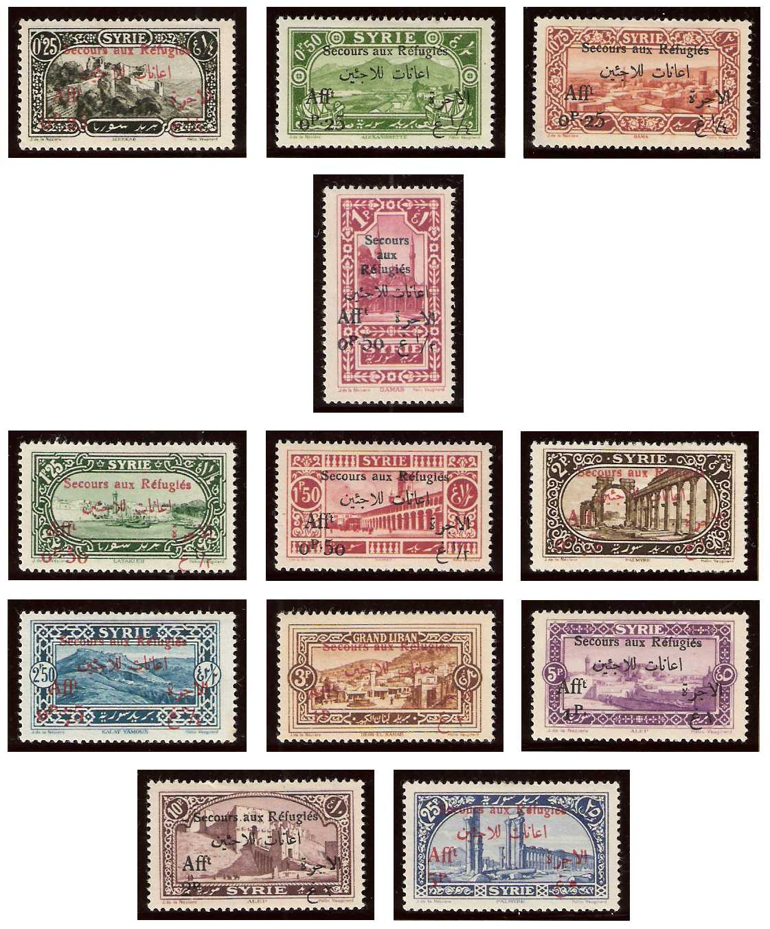 1.4.1926 Syria, French Administration, Victims of Druze Uprising, Charity