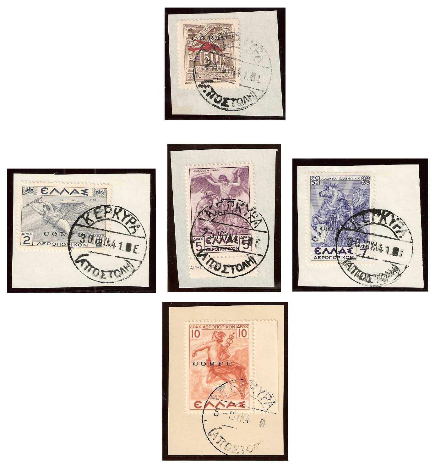 5.6.1941 Isole Ionie Corfu et Paxos Italian Occupacion