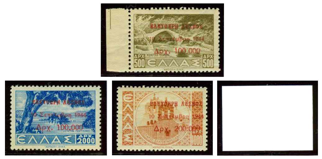 10.9.1944 Greece, Lesbos Kara R22-R25 x