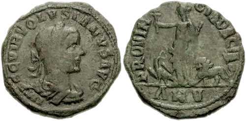 1468 Dacia Volusianus AE