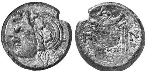 1255 Pantikapaion Bosporus Cimmerius AE
