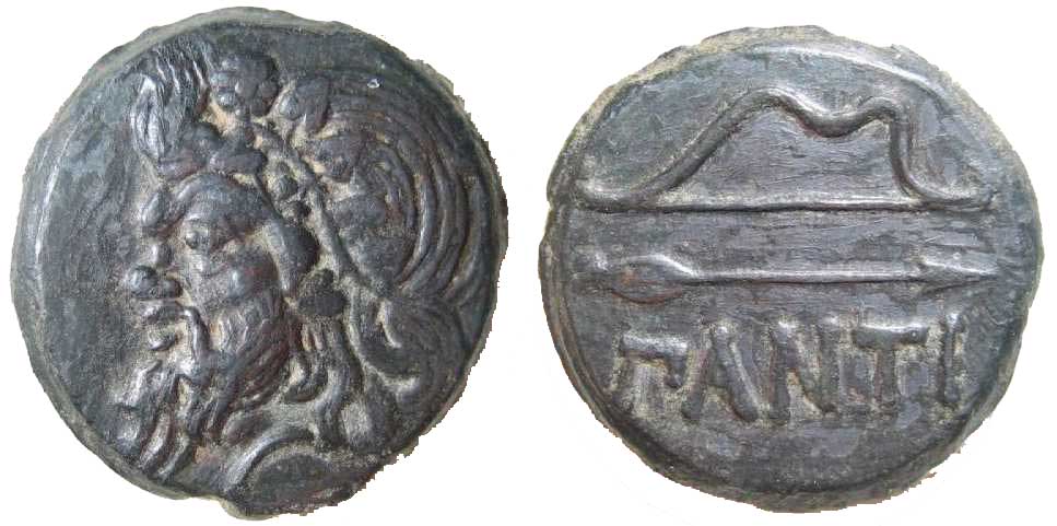 1337 Pantikapaion Bosporus Cimmerius AE