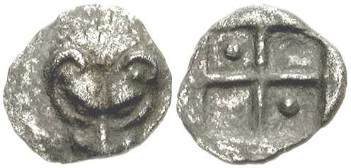 1440 Thrace Pantikapaion Hemiobol AR