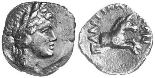 1707 Pantikapaion Hemidrachm AR