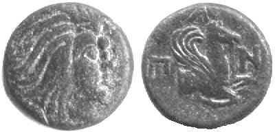 2157 Pantikapaion Bosporus Cimmerius AE