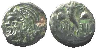 2650 Panticapaeum Bosporus Cimmerius AE