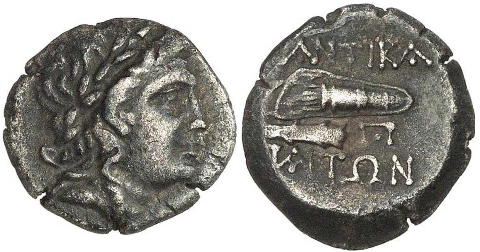 3281 Panticapaeum Bosporus Cimmerius Drachm AR