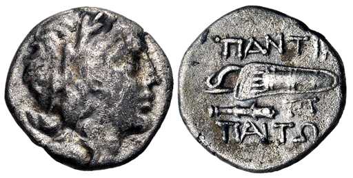 5583 Panticapaeum Bosporus Cimmerius Drachm AR