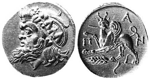 v541 Pantikapaion Bosporus Cimmerius Stater AV