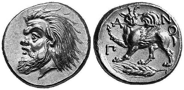 v549 Pantikapaion Bosporus Cimmerius Stater AV
